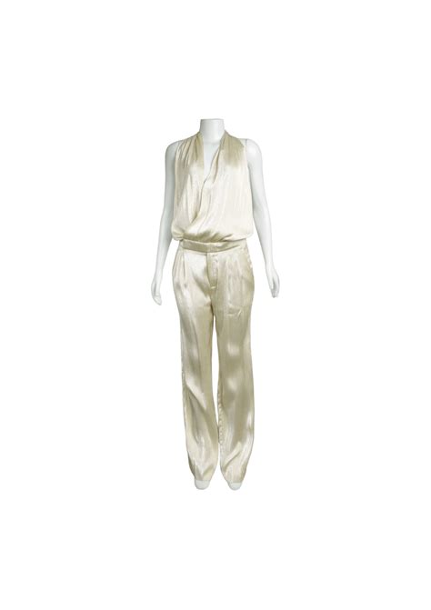 gold gucci jumpsuit|Gucci jumpsuit for women.